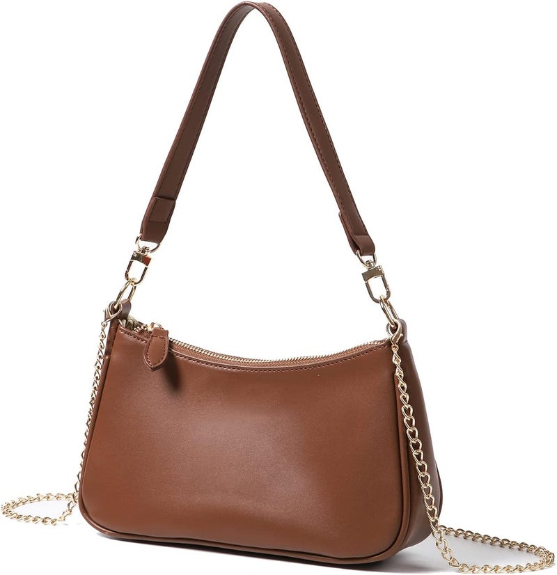VODIU Clutch Tote Handbags with 2 Removable Straps and Zipper Closure Crossbody Bags Shoulder Purse Handbag for Women - Image 1